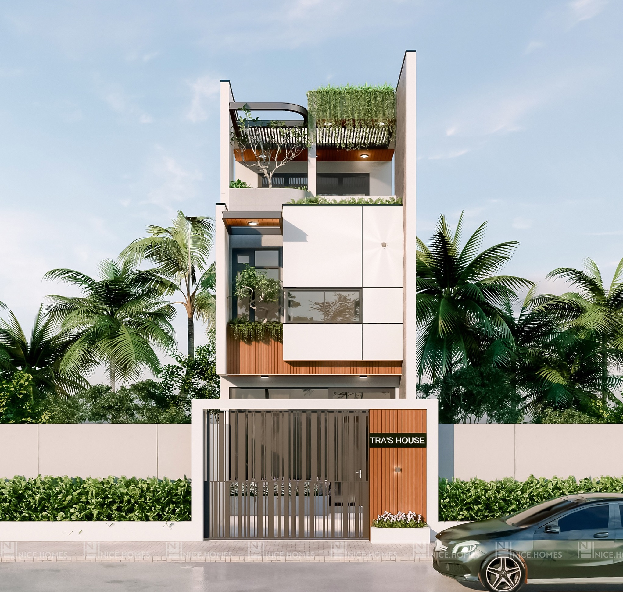 Top 5 mẫu nhà phố hiện đại mới nhất 2023 - Bim House Education